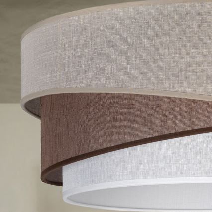 Brilagi - Lámpara de techo de montaje en superficie ARROW 1xE27/60W/230V Ø 45 cm beige/marrón/blanco
