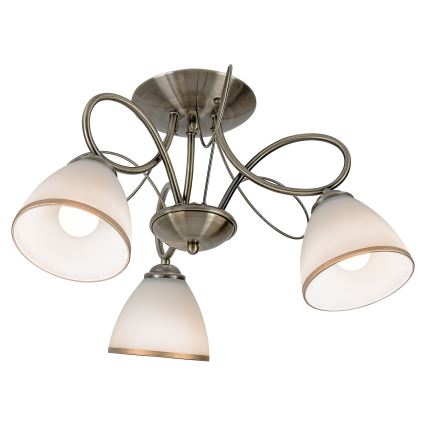 Brilagi - Lámpara de techo de montaje en superficie FRED 3xE27/60W, diámetro 59 cm, bronce