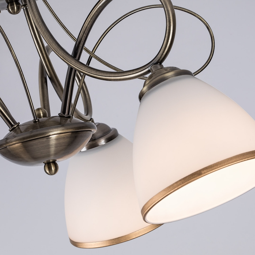 Brilagi - Lámpara de techo de montaje en superficie FRED 3xE27/60W, diámetro 59 cm, bronce