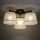 Brilagi - Lámpara de techo de montaje en superficie LATTE 3xE27/15W/230V pino/beige