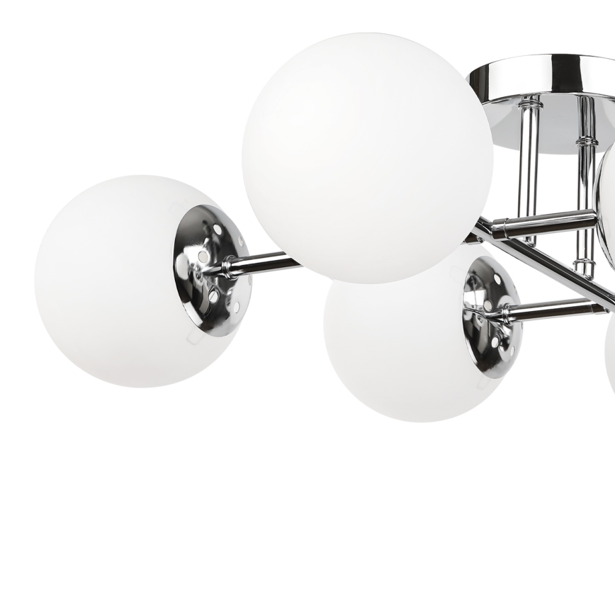 Brilagi - Lámpara de techo de montaje en superficie MALONY 6xE14/20W/230V cromado brillante