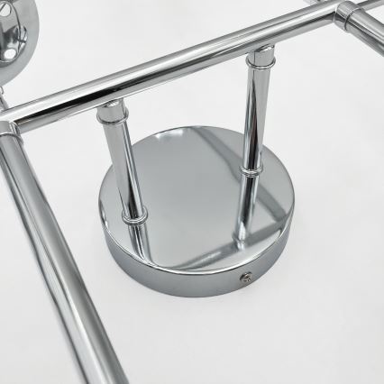 Brilagi - Lámpara de techo de montaje en superficie MALONY 6xE14/20W/230V cromado brillante