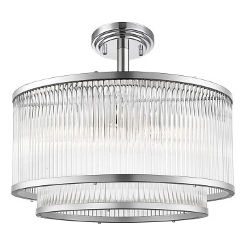 Brilagi - Lámpara de techo de montaje en superficie RAMOS 5xE14/60W/230V cromo brillante