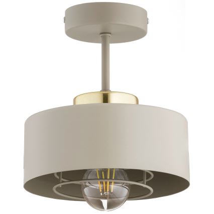 Brilagi - Lámpara de techo de montaje en superficie SPRING 1xE27/60W/230V beige/dorado