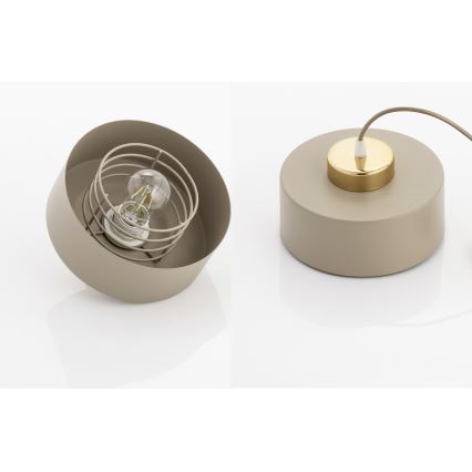 Brilagi - Lámpara de techo de montaje en superficie SPRING 1xE27/60W/230V beige/dorado