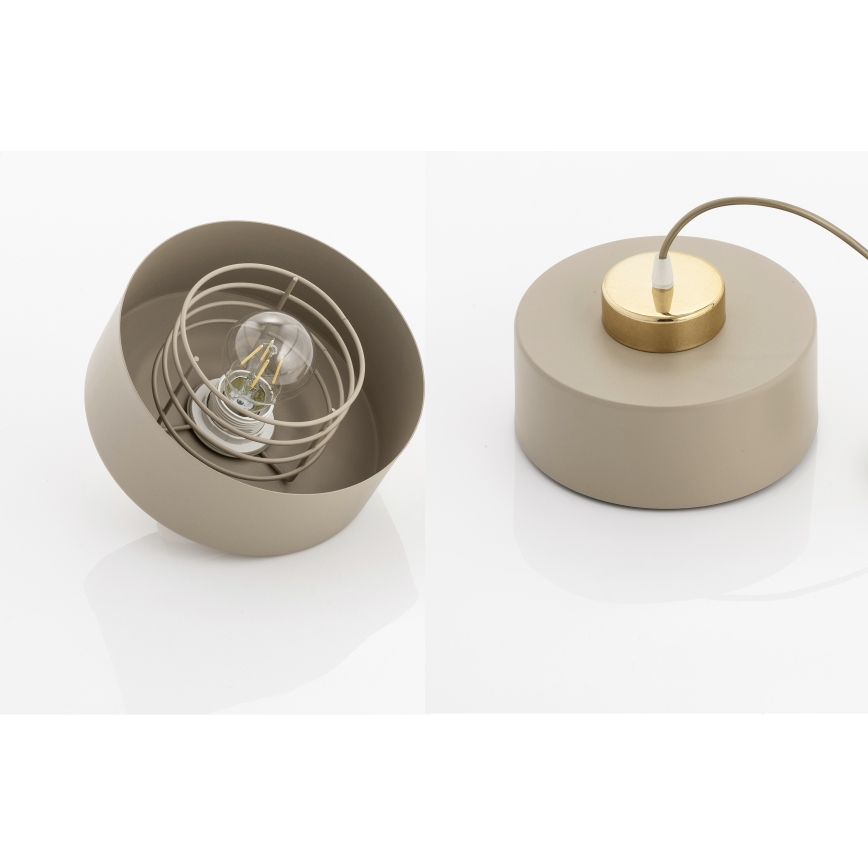 Brilagi - Lámpara de techo de montaje en superficie SPRING 1xE27/60W/230V beige/dorado