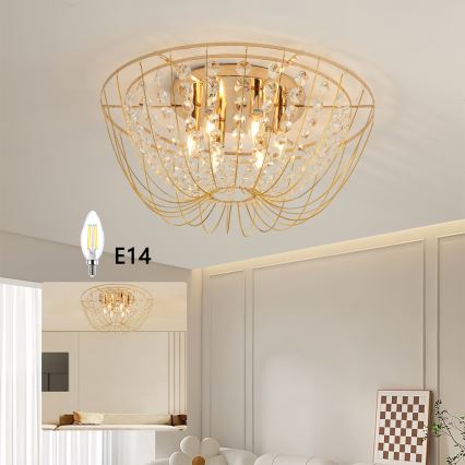 Brilagi - Lámpara de techo de montaje en superficie VASTERAS 6xE14/40W/230V Ø 60 cm