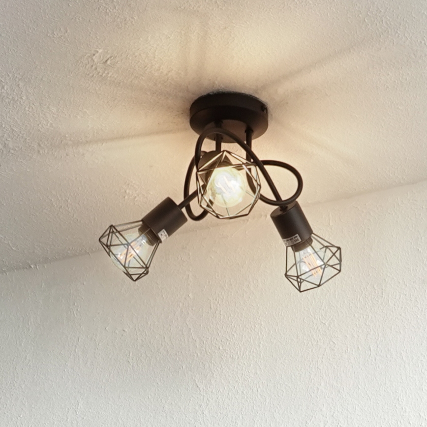 Brilagi - Lámpara de techo de superficie CAGE 3xE14/40W/230V