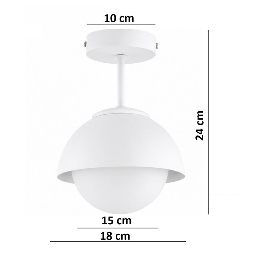 BRILAGI - Lámpara de techo de superficie COSMO 1xE27/60W/230V blanca/dorada