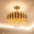 Brilagi - Lámpara de techo de superficie CRISTAL 5xE14/40W/230V diámetro 38 cm