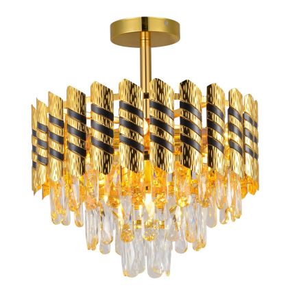 Brilagi - Lámpara de techo de superficie CRISTAL 5xE14/40W/230V diámetro 38 cm