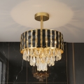 Brilagi - Lámpara de techo de superficie CRISTAL 5xE14/40W/230V diámetro 38 cm