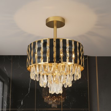 Brilagi - Lámpara de techo de superficie CRISTAL 5xE14/40W/230V diámetro 38 cm