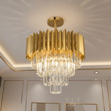 Brilagi - Lámpara de techo de superficie CRISTAL 5xE14/40W/230V, Ø 43 cm