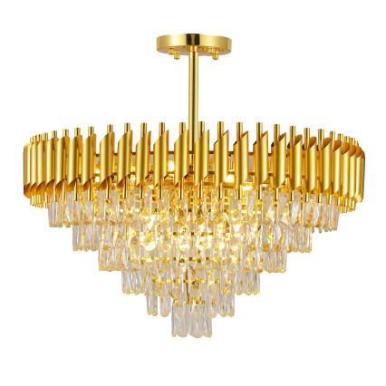 BRILAGI - Lámpara de techo de superficie ECLIPSE 12xE14/10W/230V Ø 78 cm color dorado