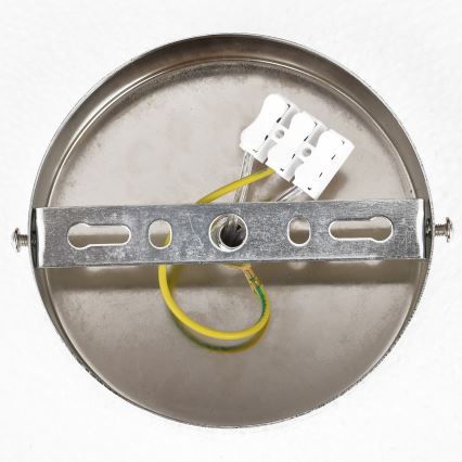 Brilagi - Lámpara de techo de superficie ECLIPSE 7xE14/10W/230V Ø 48 cm plateada