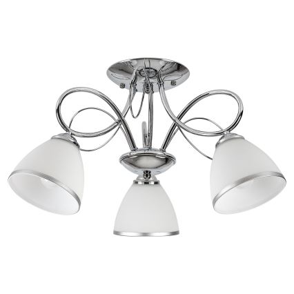 Brilagi - Lámpara de techo de superficie FRED 3xE27/60W/230V, diámetro 59 cm, cromo brillante