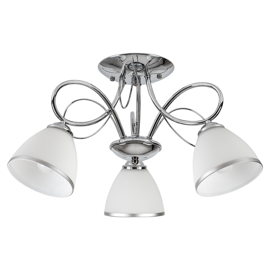 Brilagi - Lámpara de techo de superficie FRED 3xE27/60W/230V, diámetro 59 cm, cromo brillante