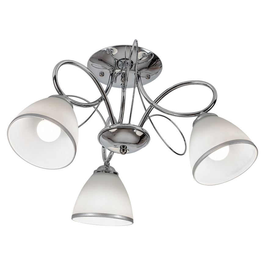 Brilagi - Lámpara de techo de superficie FRED 3xE27/60W/230V, diámetro 59 cm, cromo brillante