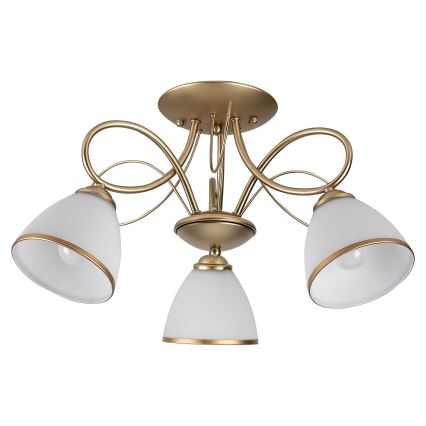 Brilagi - Lámpara de techo de superficie FRED 3xE27/60W/230V Ø 59 cm dorada