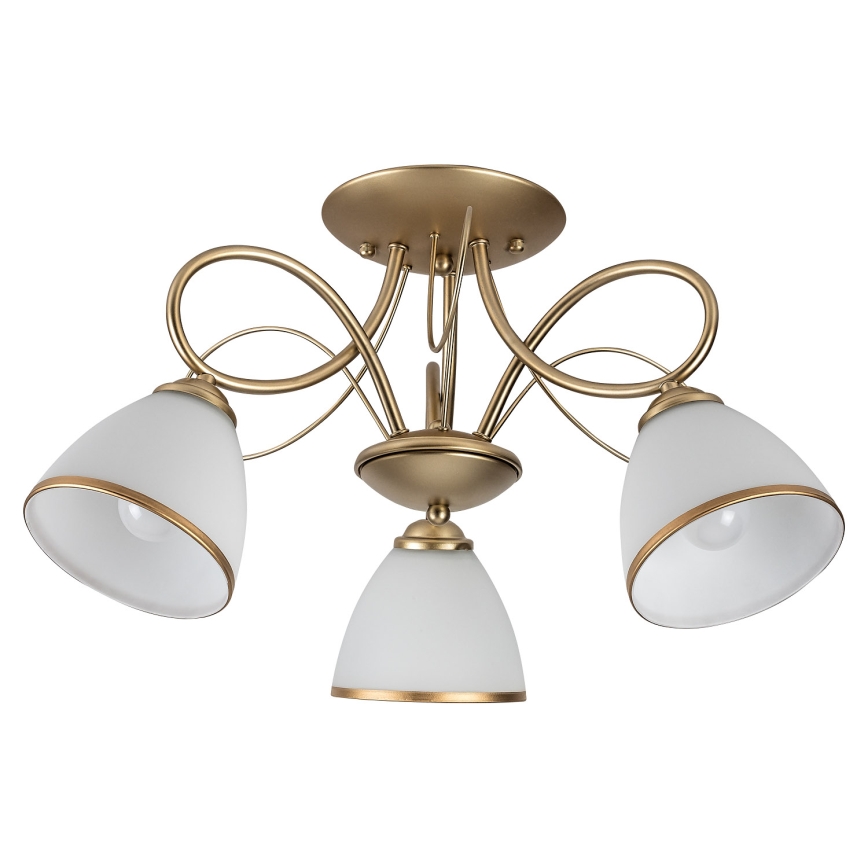 Brilagi - Lámpara de techo de superficie FRED 3xE27/60W/230V Ø 59 cm dorada
