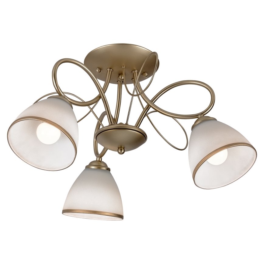 Brilagi - Lámpara de techo de superficie FRED 3xE27/60W/230V Ø 59 cm dorada