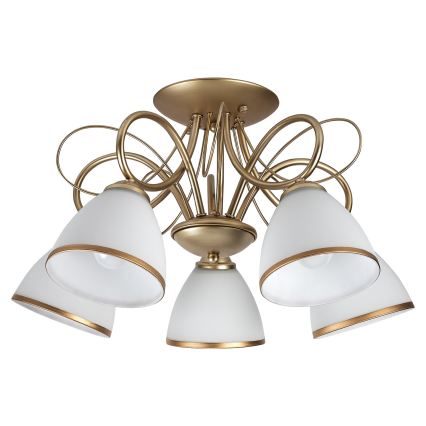 Brilagi - Lámpara de techo de superficie FRED 5xE27/60W/230V, diámetro 59 cm, dorada