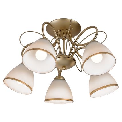 Brilagi - Lámpara de techo de superficie FRED 5xE27/60W/230V, diámetro 59 cm, dorada