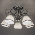 Brilagi - Lámpara de techo de superficie FRED 5xE27/60W/230V Ø 59 cm cromo brillante