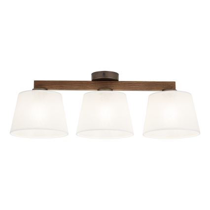 Brilagi - Lámpara de techo de superficie LATTE 3xE27/15W/230V pino/blanco