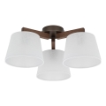 Brilagi - Lámpara de techo de superficie LATTE 3xE27/15W/230V pino/blanco