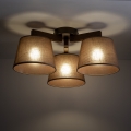 Brilagi - Lámpara de techo de superficie LATTE 3xE27/15W/230V pino/marrón