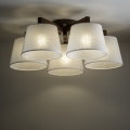 Brilagi - Lámpara de techo de superficie LATTE 5xE27/15W/230V pino/blanco