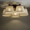 Brilagi - Lámpara de techo de superficie LATTE 5xE27/15W/230V pino/crema