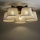 Brilagi - Lámpara de techo de superficie LATTE 5xE27/15W/230V pino/crema