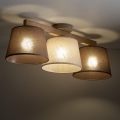 Brilagi - Lámpara de techo de superficie LATTE SABIA 3xE27/15W/230V pino/mezcla