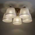Brilagi - Lámpara de techo de superficie LATTE SABIA 5xE27/15W/230V pino/blanco