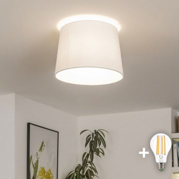 Brilagi - Lámpara de techo de superficie LED CERIA 1xE27/40W/230V, diámetro 30 cm, blanca