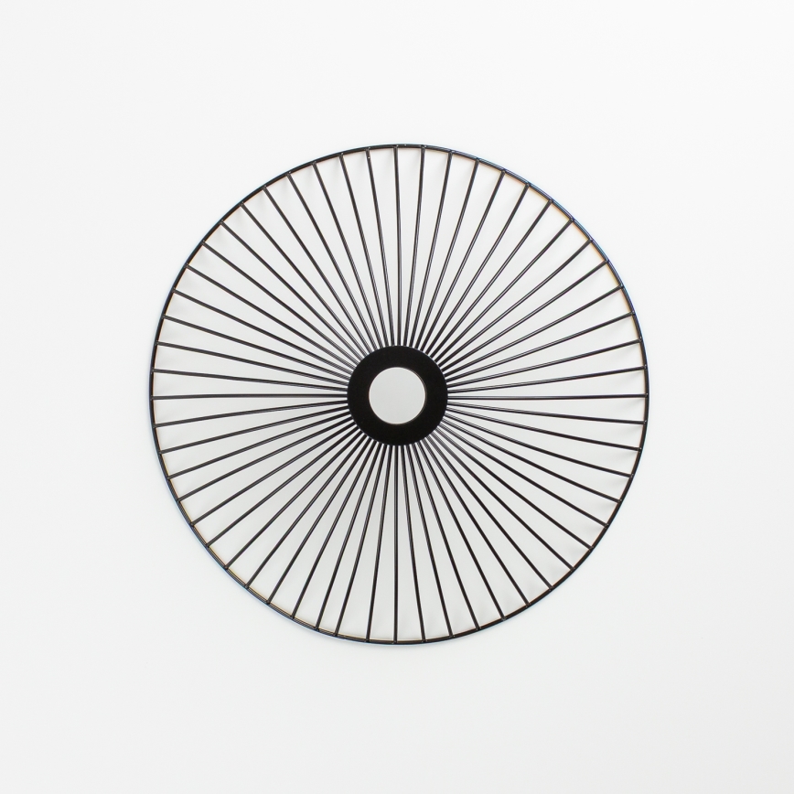 Brilagi - Lámpara de techo de superficie LED CERIA WIRE 1xE27/40W/230V Ø 38 cm negra