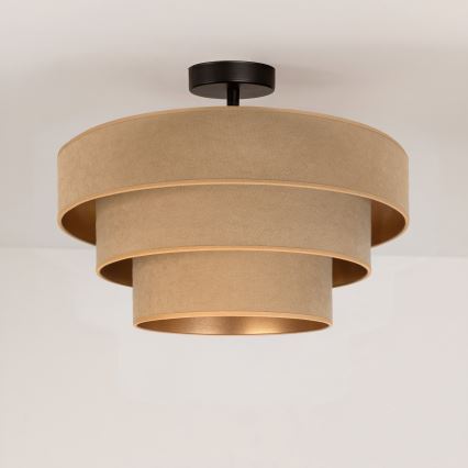 Brilagi - Lámpara de techo de superficie LUNETA 1xE27/60W/230V Ø 40 cm beige/dorado