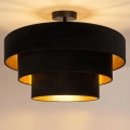 Brilagi - Lámpara de techo de superficie LUNETA 1xE27/60W/230V Ø 40 cm negra/dorada