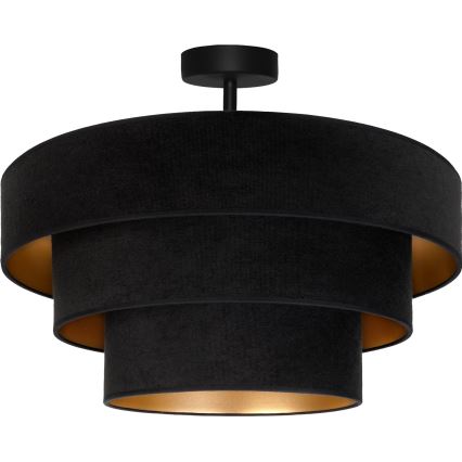 Brilagi - Lámpara de techo de superficie LUNETA 1xE27/60W/230V Ø 40 cm negra/dorada