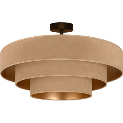 Brilagi - Lámpara de techo de superficie LUNETA 3xE27/60W/230V diámetro 80 cm beige/dorado