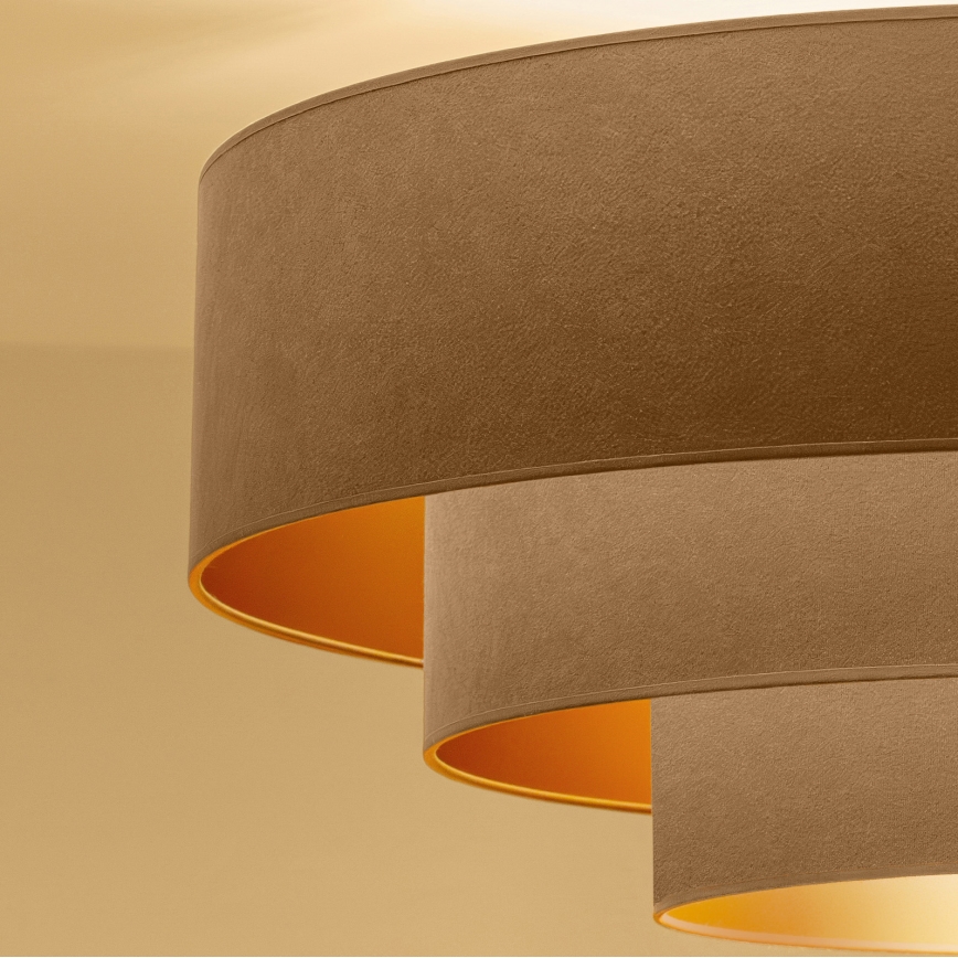Brilagi - Lámpara de techo de superficie LUNETA 3xE27/60W/230V diámetro 80 cm beige/dorado