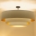 Brilagi - Lámpara de techo de superficie LUNETA 3xE27/60W/230V Ø 80 cm crema/dorado