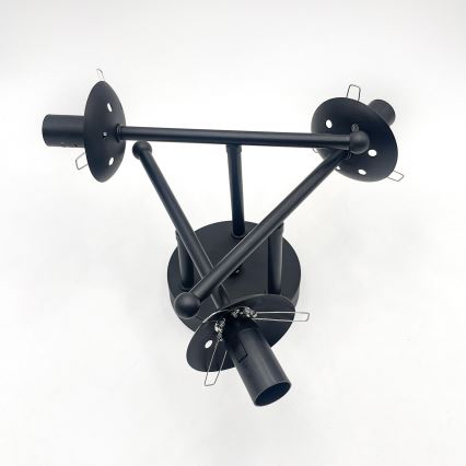 Brilagi - Lámpara de techo de superficie MALIVA 3xE14/15W/230V negro/transparente