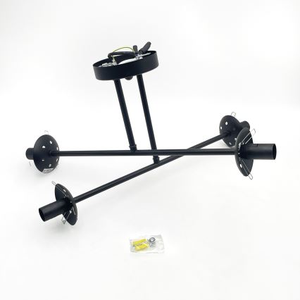 Brilagi - Lámpara de techo de superficie MALIVA 4xE14/15W/230V negro/ahumado