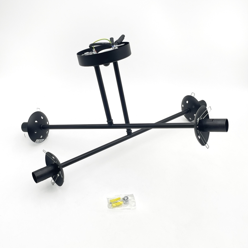 Brilagi - Lámpara de techo de superficie MALIVA 4xE14/15W/230V negro/ahumado
