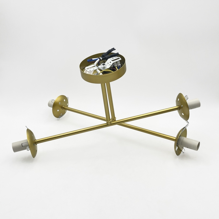 BRILAGI - Lámpara de techo de superficie MALIVA 4xE14/15W/230V oro/blanco