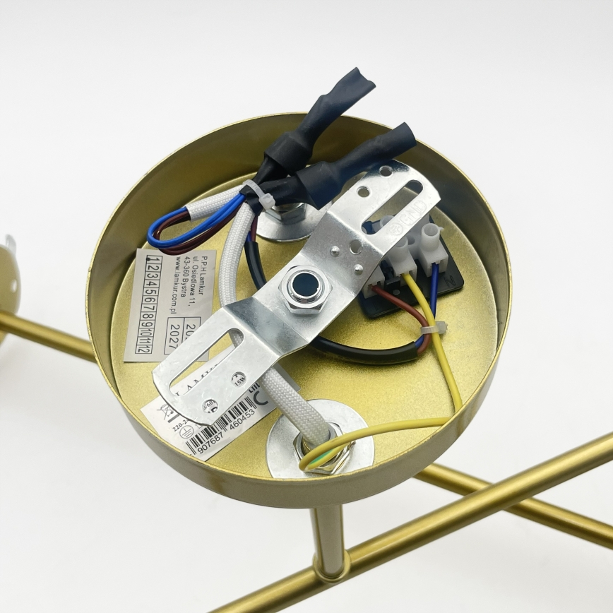 BRILAGI - Lámpara de techo de superficie MALIVA 4xE14/15W/230V oro/blanco